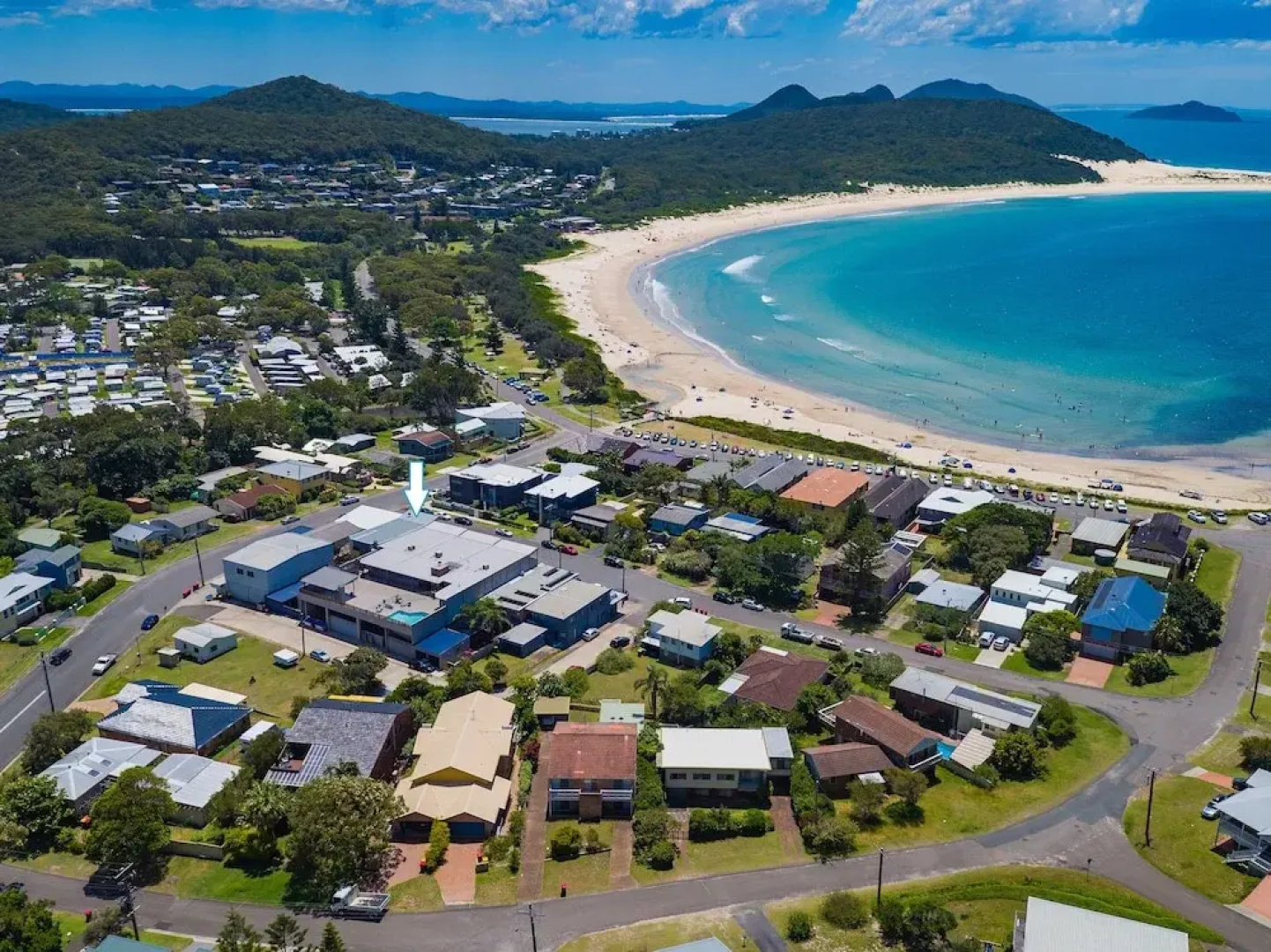 Blue View at Fingal Bay