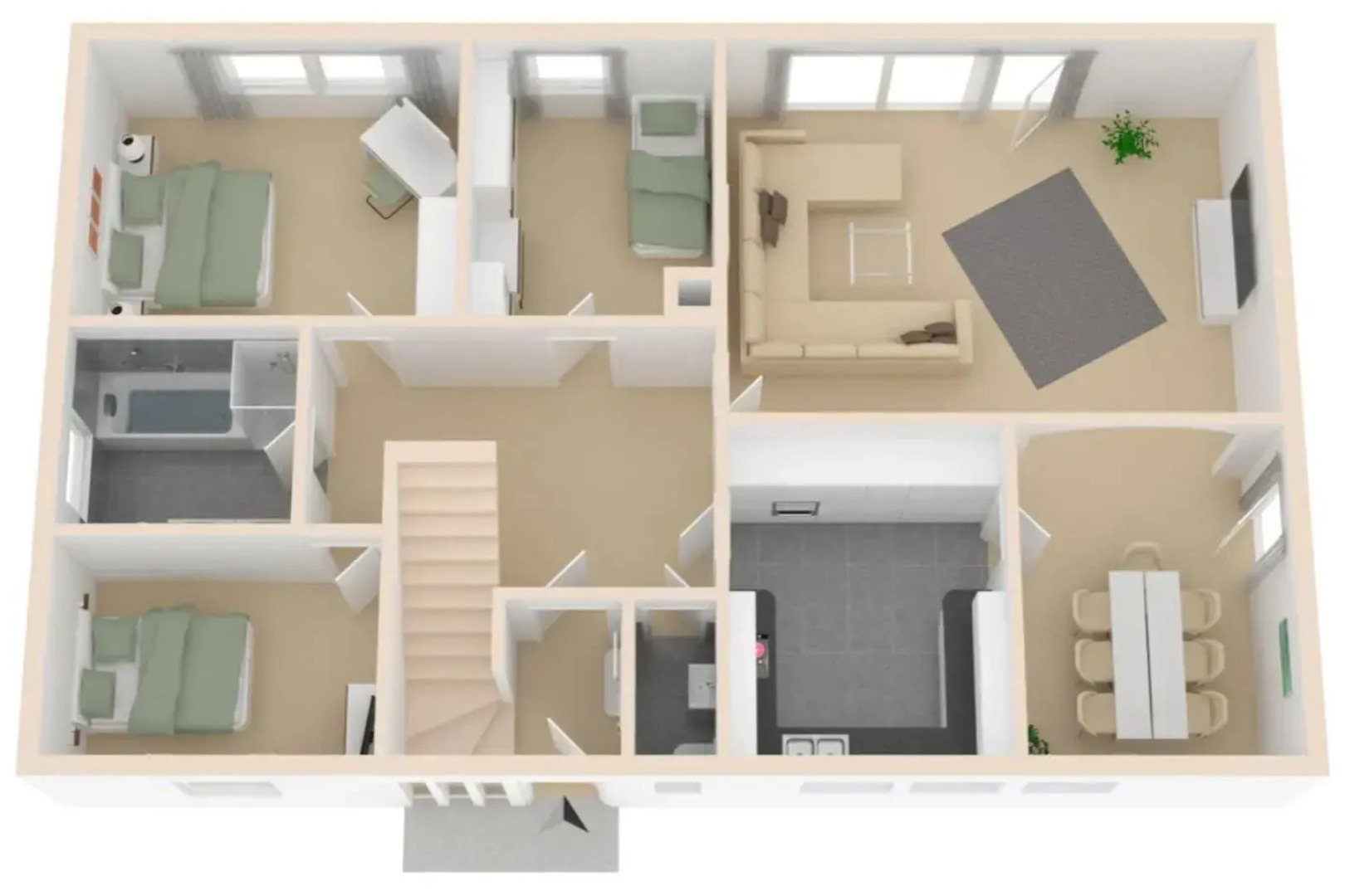 Tolle 125m² Erdgeschoßwohnung im Einzelhaus