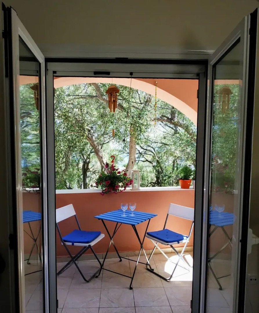 Studio in Lakka, With Wonderful sea View, Shared Pool and Furnished Terrace Near the Beach