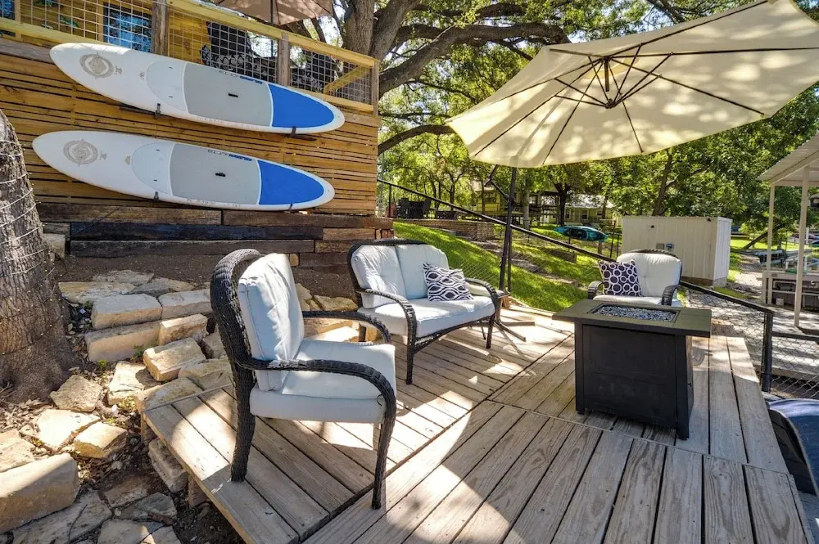 Waterfront Lake LBJ Cabin w/ Private Dock!