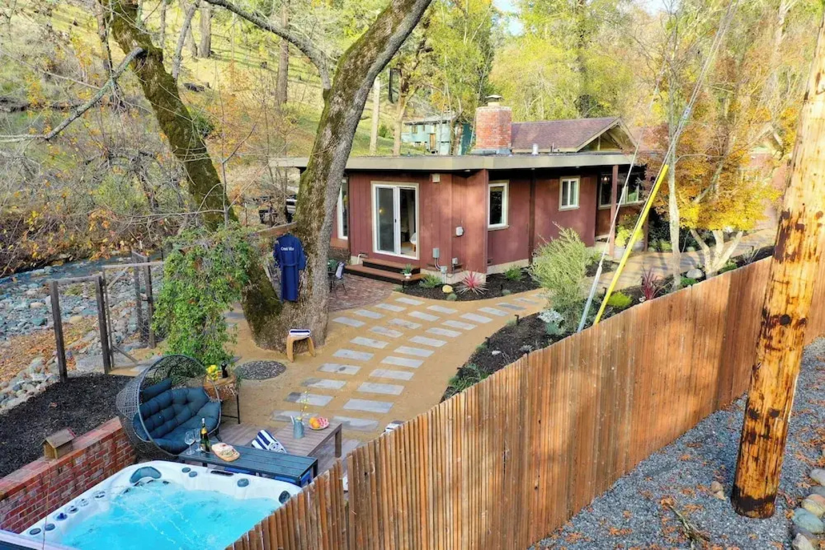 Sonoma Creek Haven Hot Tub, Firepit, Creekside Views Near Kenwood Wineries