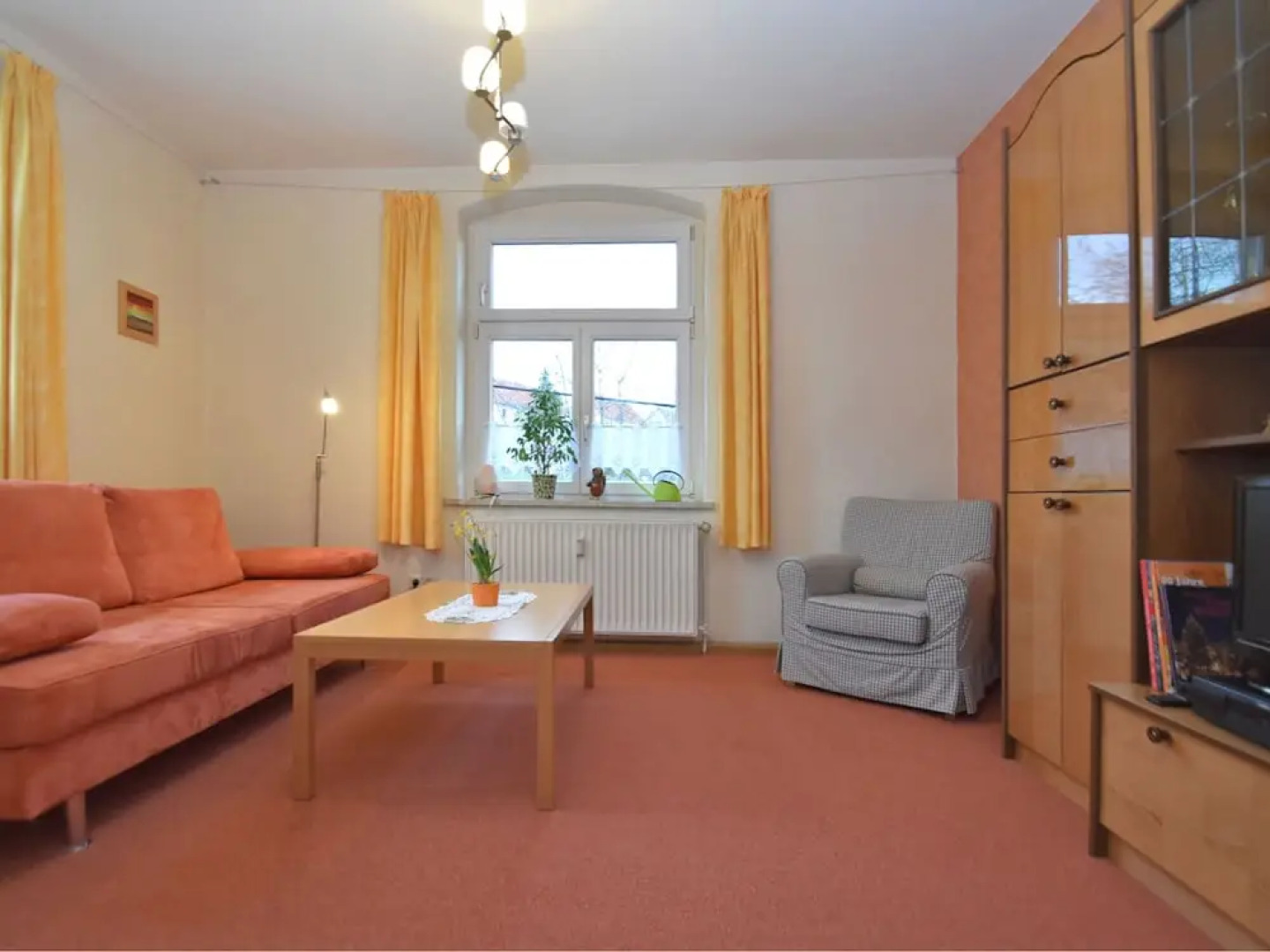 Apartment in Mülsen With Balcony, Heating, Garden Furniture