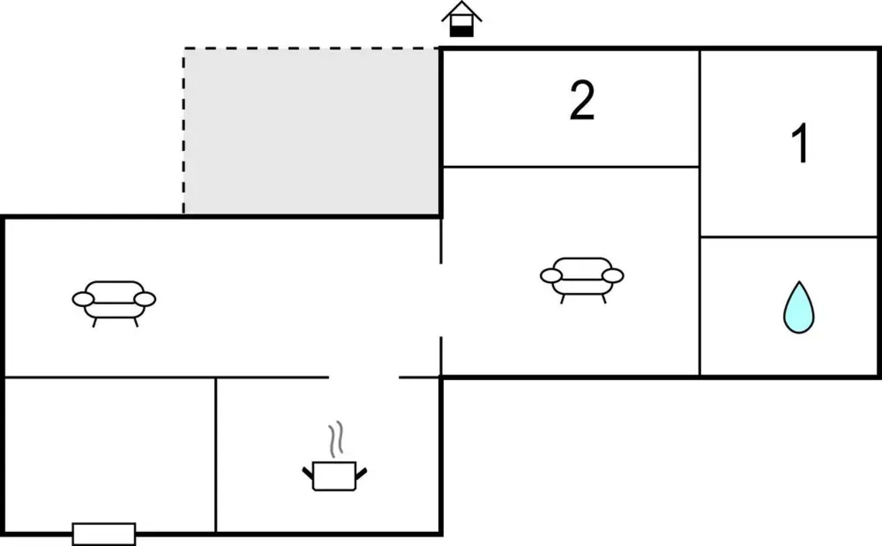 Stunning Home in Gol With 2 Bedrooms