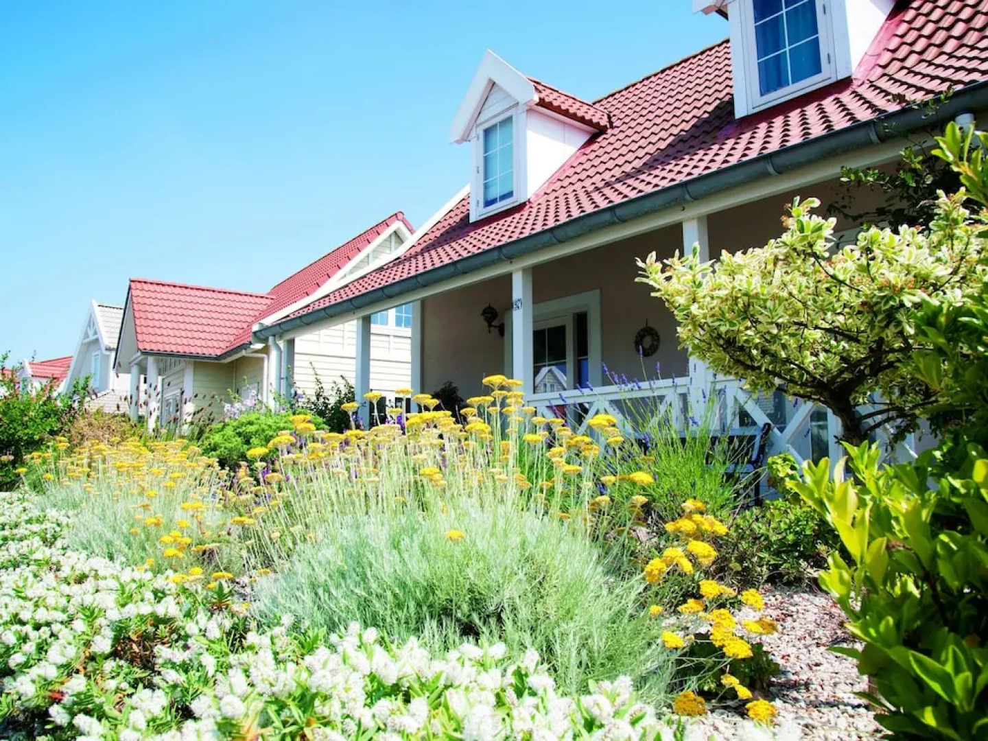 Detached Villa With a Terrace Near the Beach
