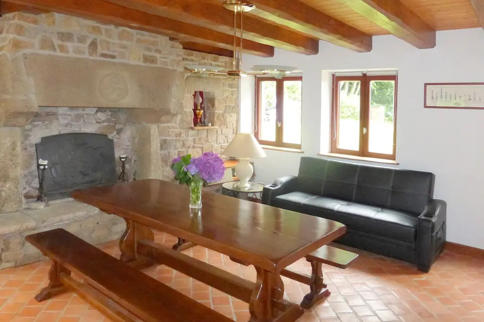 Stone House in Brittany Near Sandy Beach