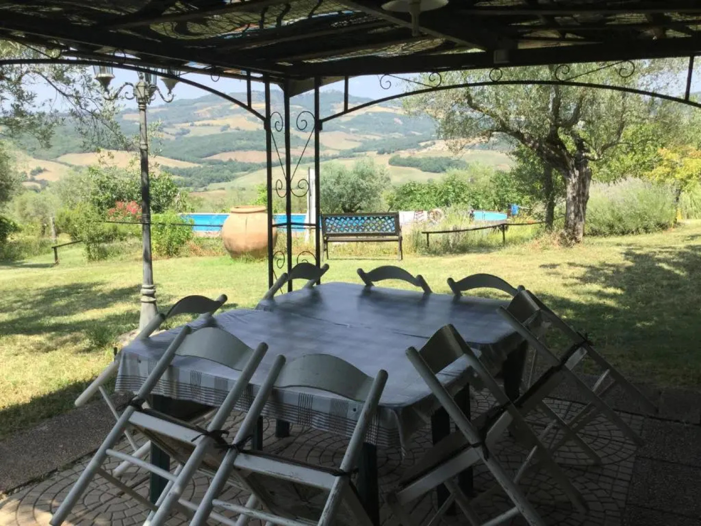 Villa with private swimming pool and garden in quiet area, panoramic views