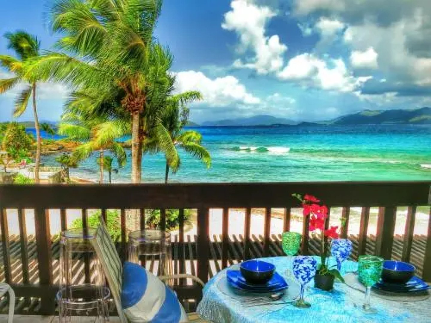 Luxury Beachfront Duplex Villa on Sapphire Beach I