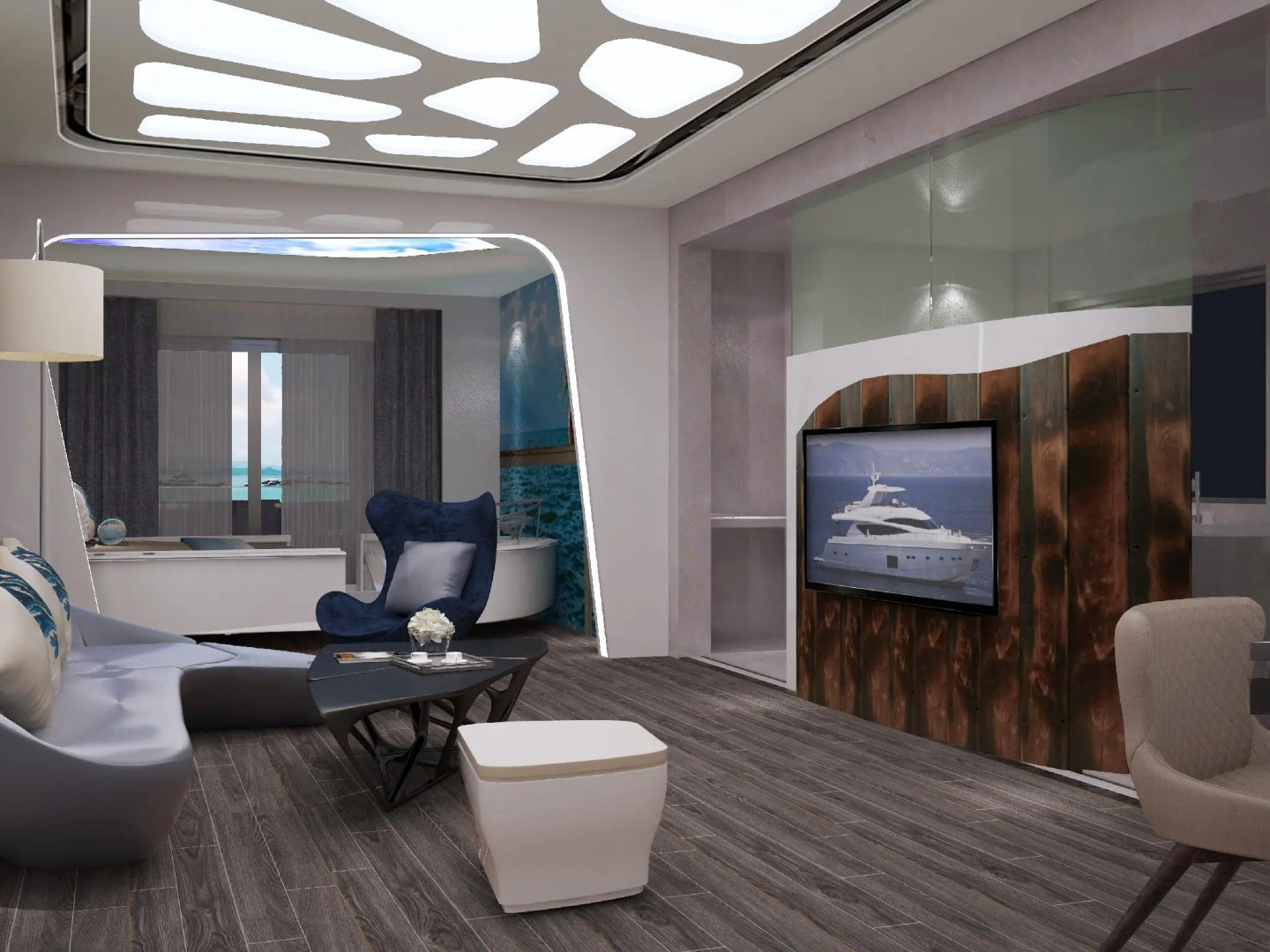 HuangMa holiday yacht view sea resort hotel