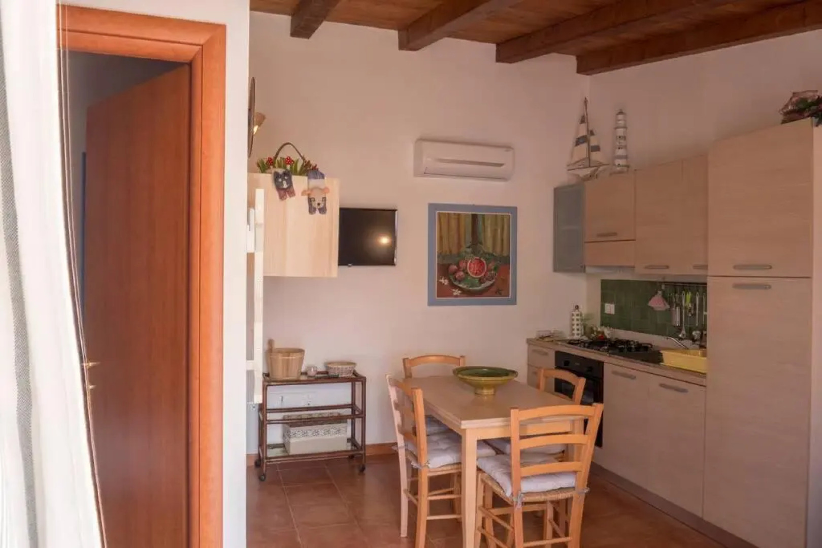 Appartamento con piscina comune.