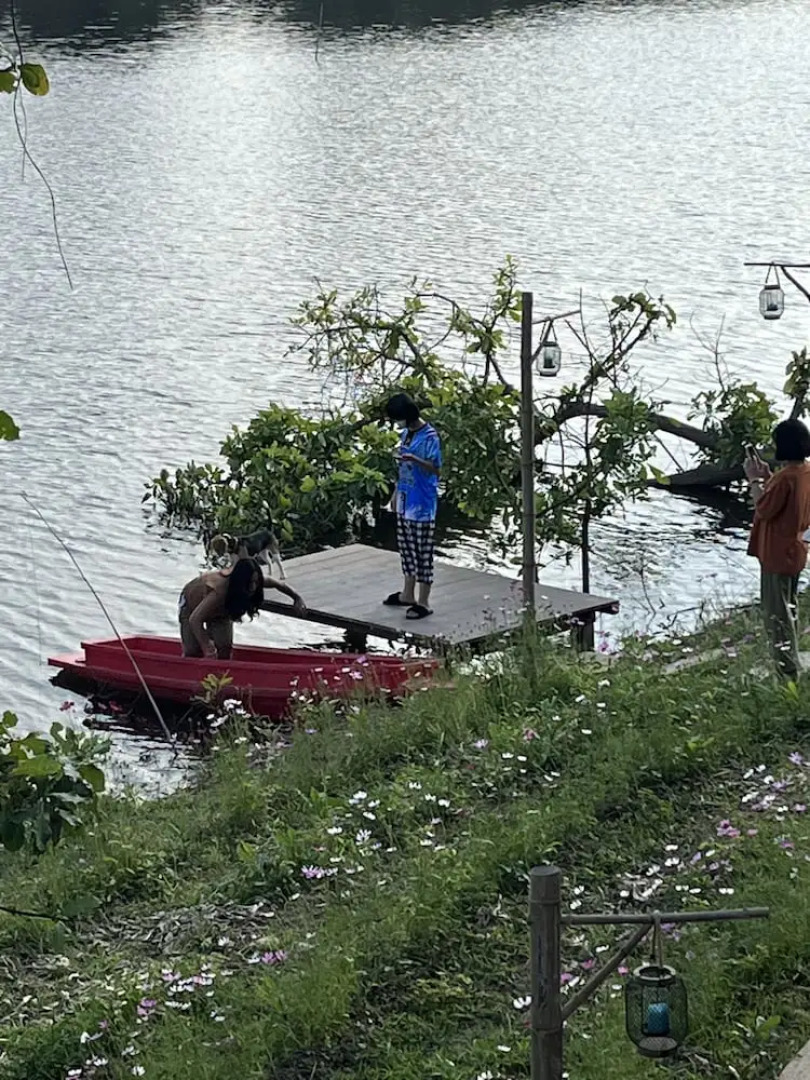 Morocco blue cafe by chilong river farm