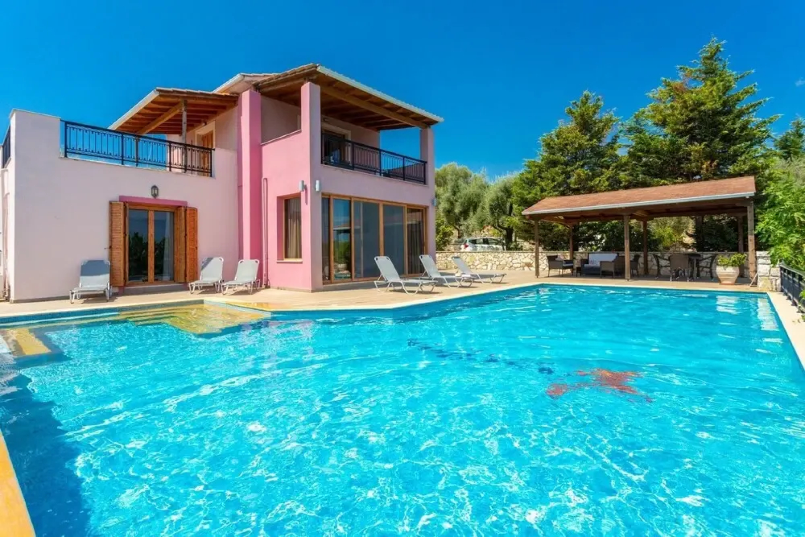 Villa Pegasus Large Private Pool Walk to Beach Sea Views A C Wifi Car Not Required Eco-friend - 2328