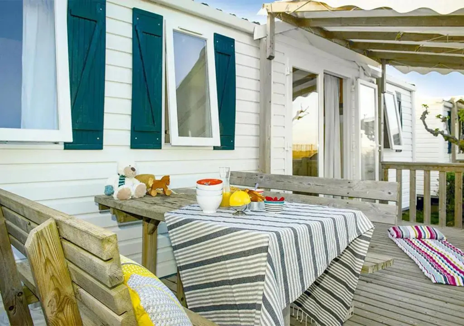 Mobilhome Climatisé 3ch 6p Dans Parc Des 7 Fonts