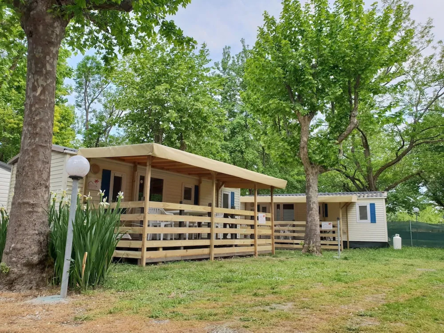 Holiday chalets on Camping River Village