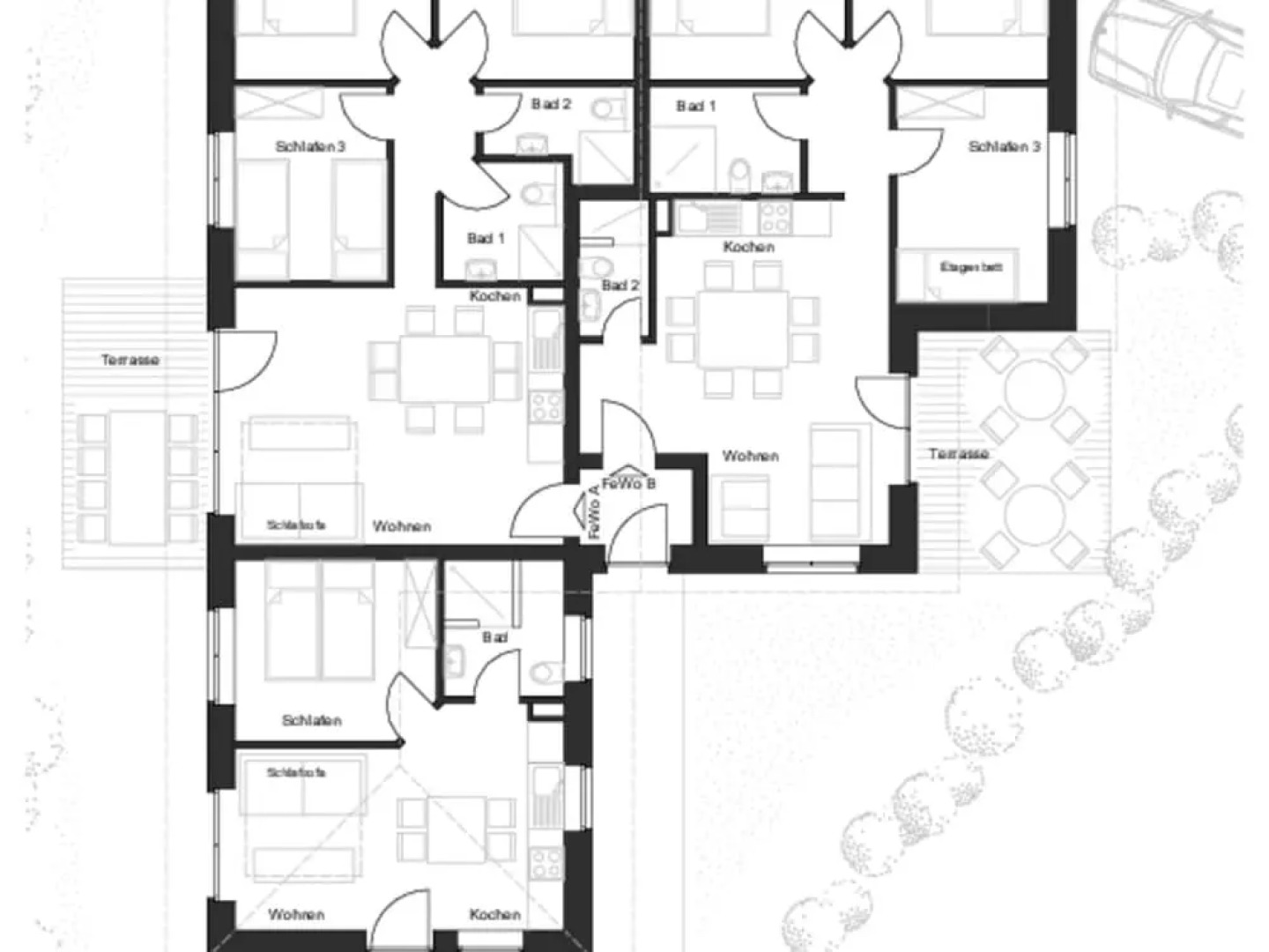 Tolles Ferienhaus fur bis zu 15 Personen, Zierow