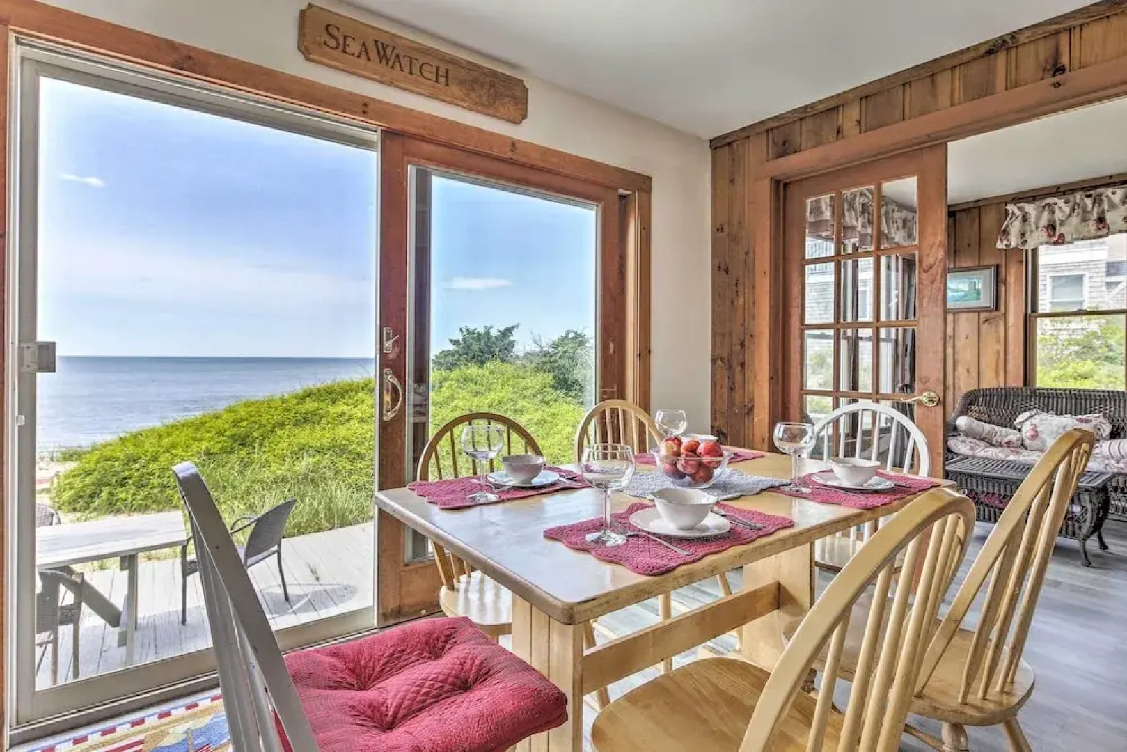 Fireplace + Sunroom! Oceanfront Cape Cod Cottage