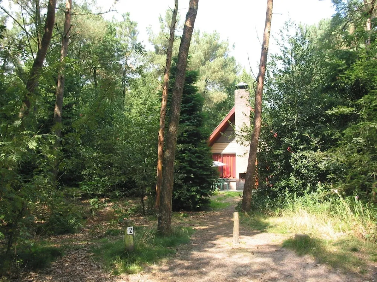 Detached Wooden Bungalow With Microwave Surrounded by Nature
