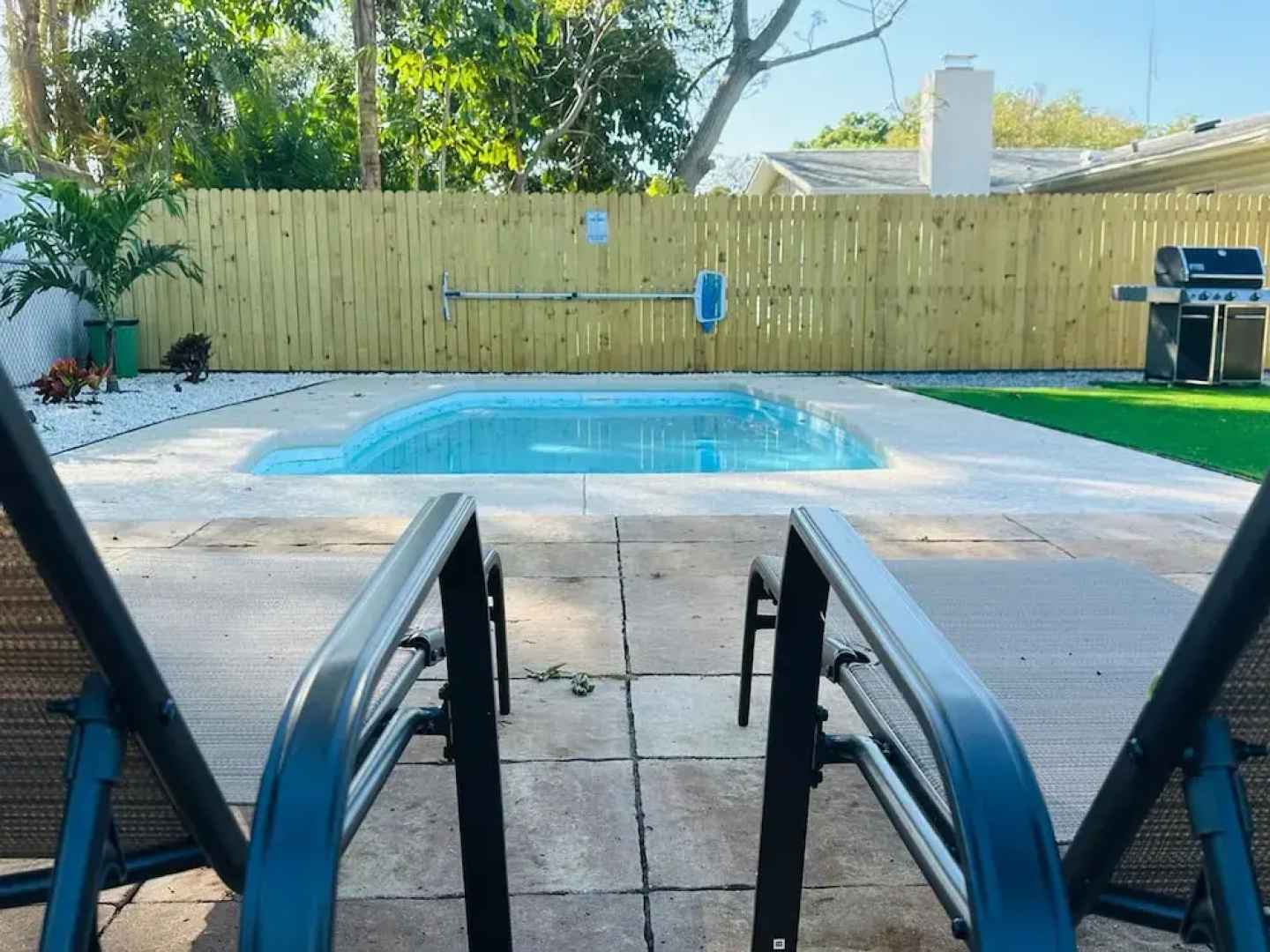 Palm Oasis 2 2 Serene Backyard Private Poolside