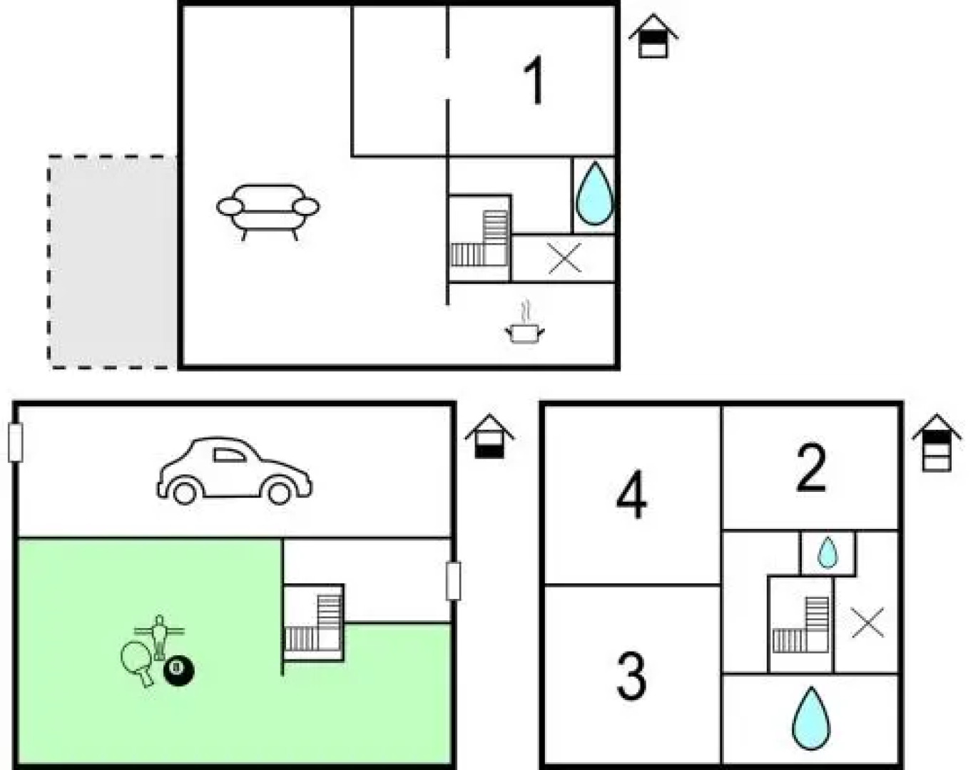 Four-Bedroom Holiday home Homsemstraat 83