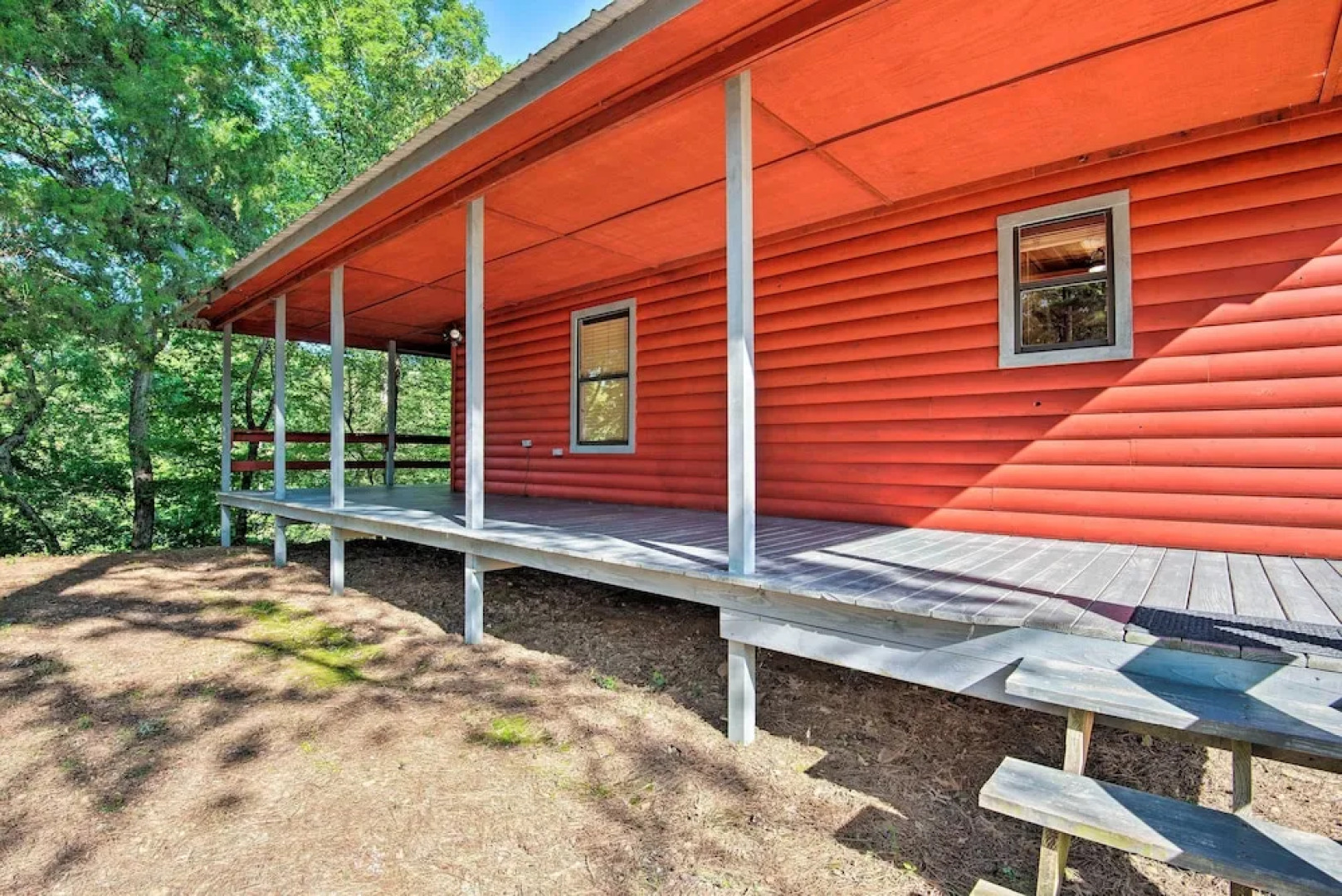 Quiet Mountain Fork River Cabin w/ Water-view Deck