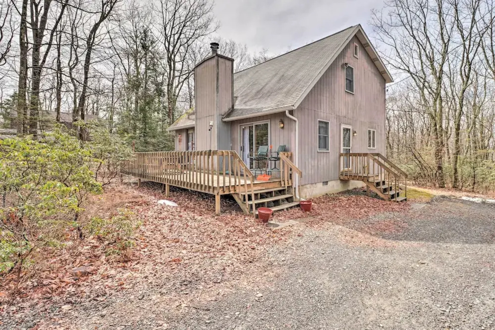 ~ 1 Mi to Lake: Secluded Poconos Home w/ Decks