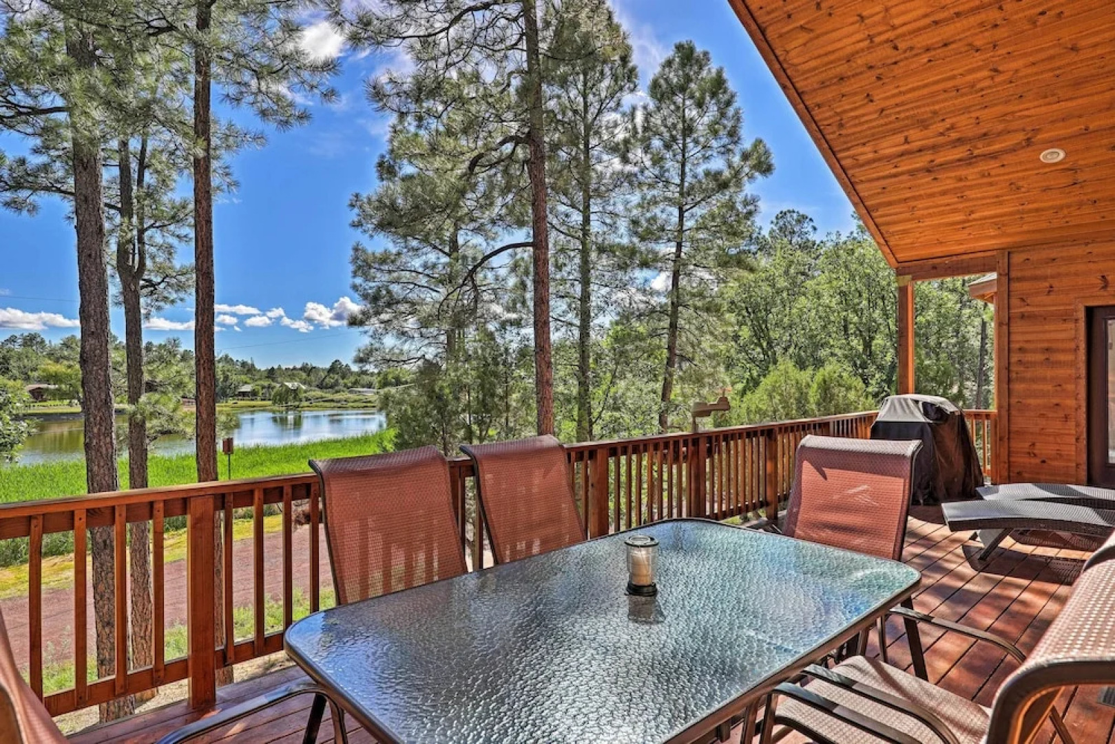 Serene Lakeside Cabin w/ Decks + Edler Lake Views!