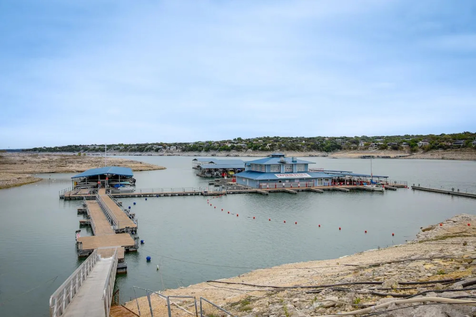 Walk to Beach: Farmhouse w Lake Travis Views