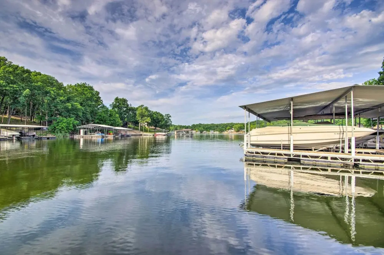 Private Boat Dock: Lakefront Eldon Home!