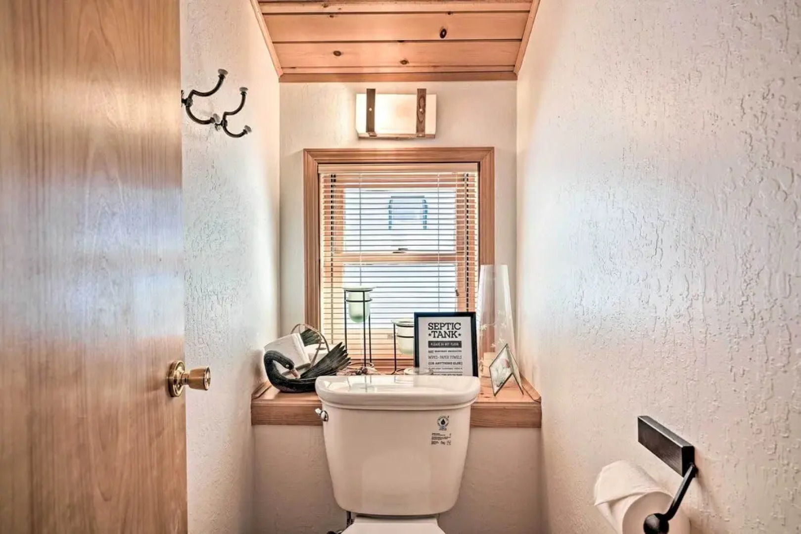 5 Mi to Hiking: Custom Cabin w/ Deck in Arnold!