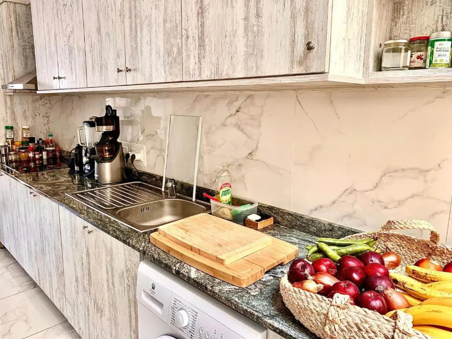 Private bedroom with balcony in a shared apartment at the Bay of Xlendi