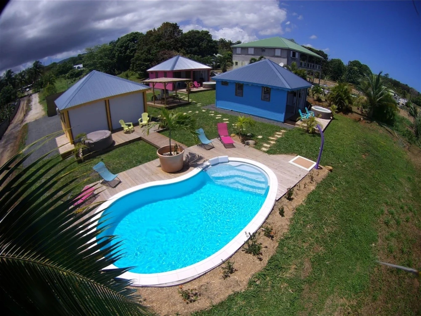 Bungalow With one Bedroom in Ste Rose, With Wonderful sea View, Pool A