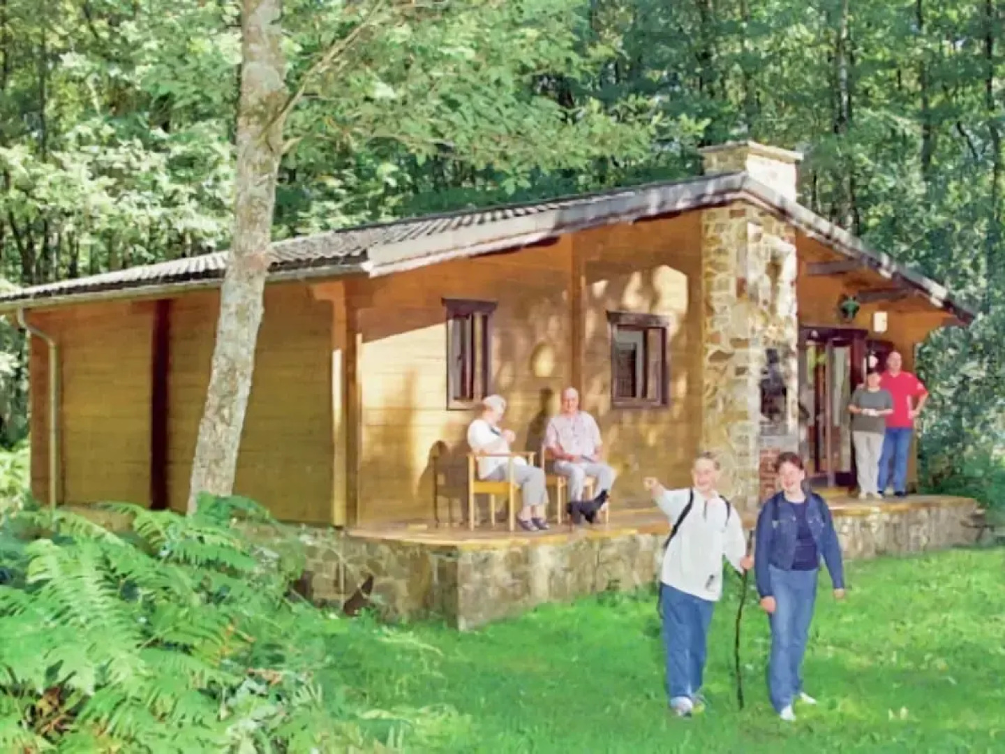 Cozy, Wooden Chalet With a Microwave, Located in a Forest