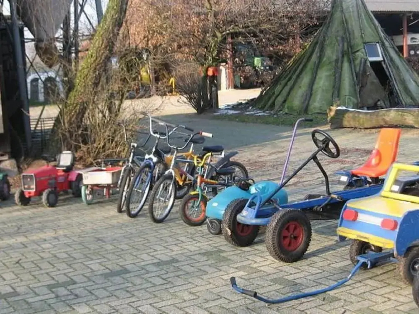 completely renovated back part of a farm