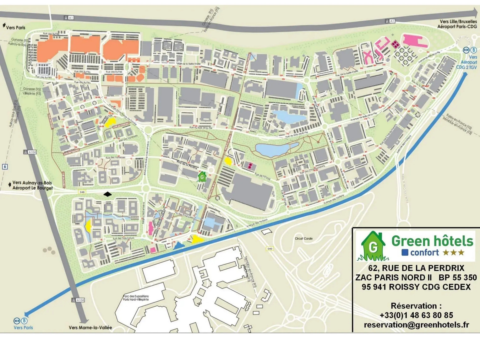 Green hôtels Parc des Expositions