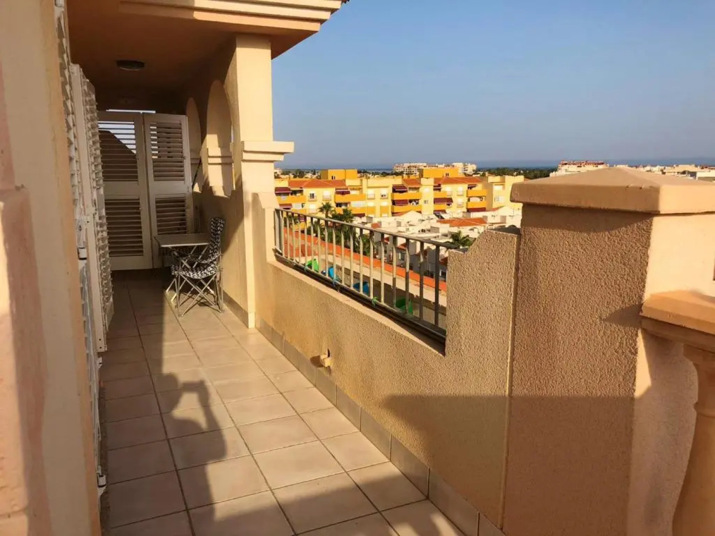 2 bedrooms appartement at El Ejido 500 m away from the beach with sea view shared pool and furnished terrace