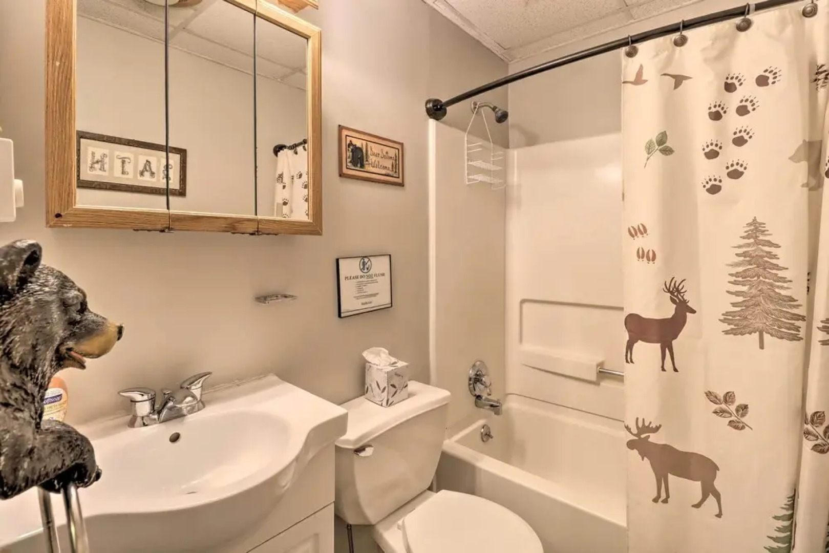 Walk to Lake Harmony: Cabin w/ Fire Pit & Decks!