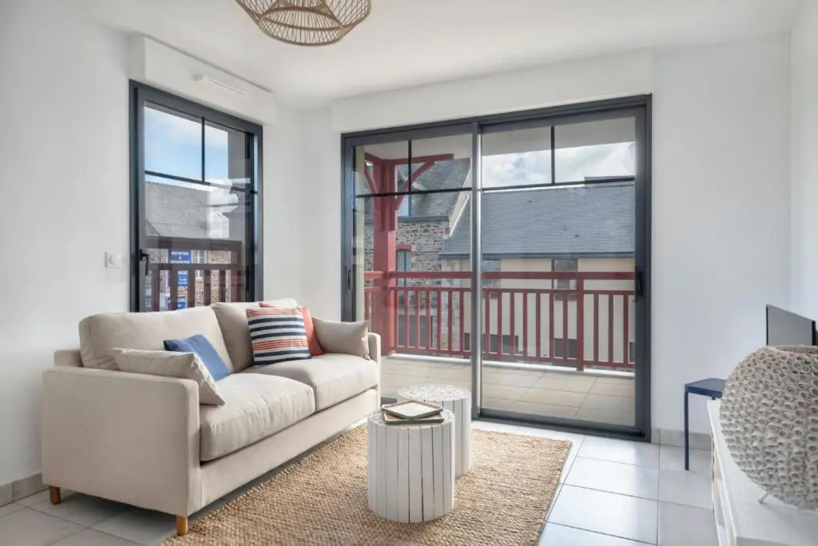 Bel appartement pour 6 personnes avec balcon en bord de mer