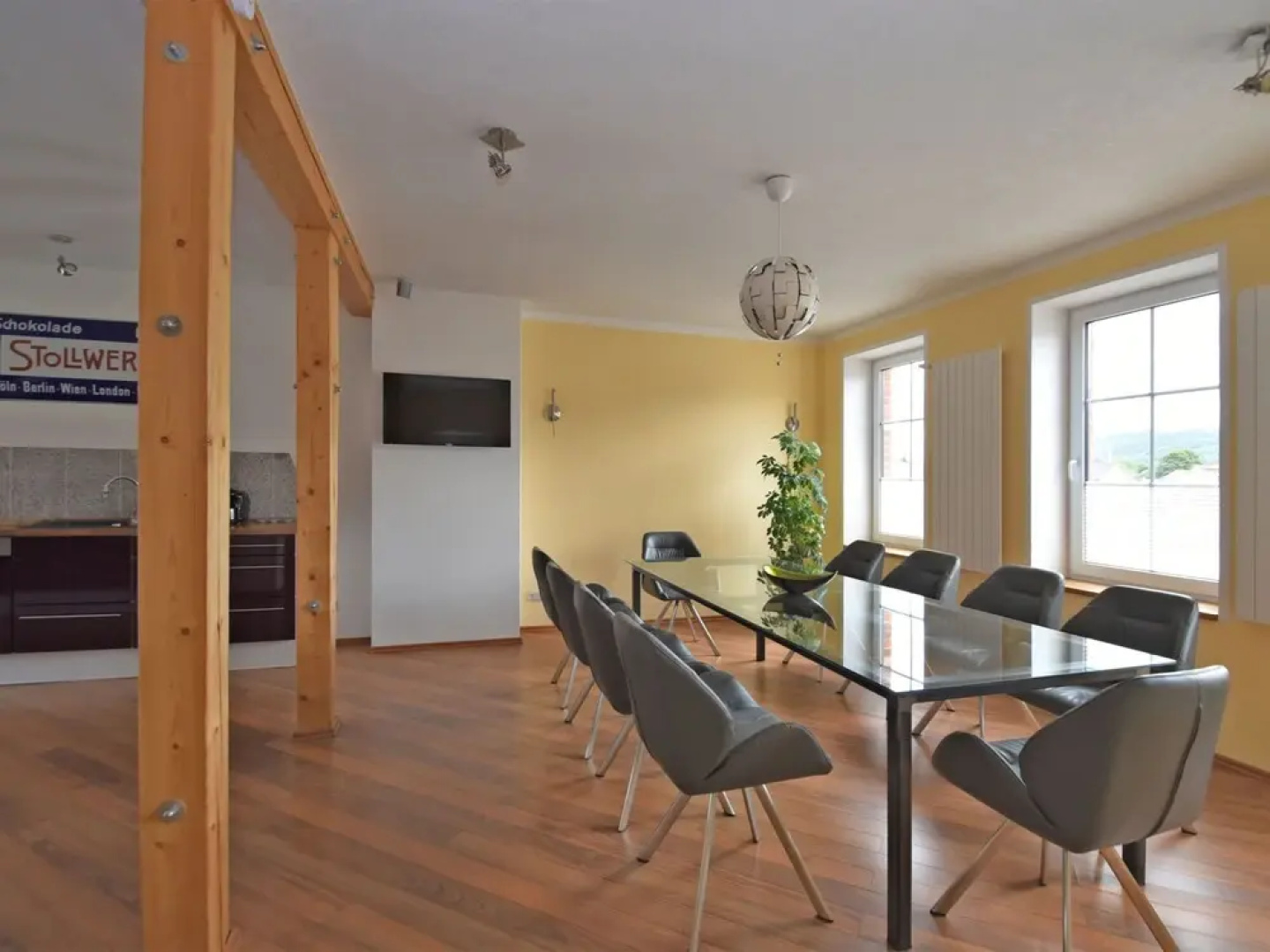 Large Apartment in the Harz With Private Entrance, Fireplace, Garden and Roof Terrace