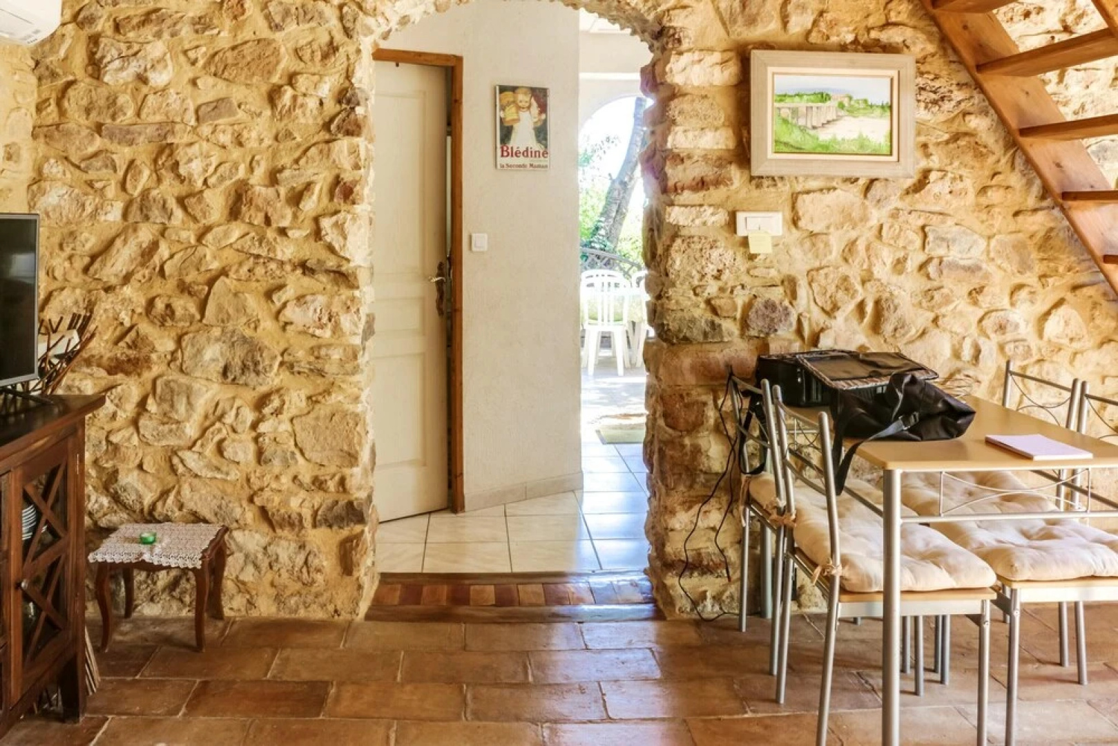 House With one Bedroom in Pougnadoresse, With Pool Access, Furnished T