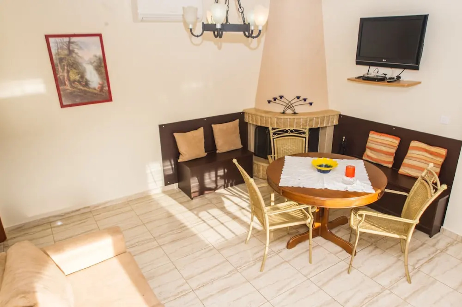 Amazing Sunset in a Garden