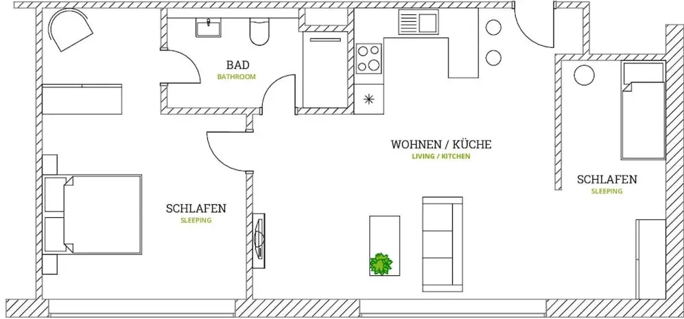 aparthotel glück auf Düppelstrasse