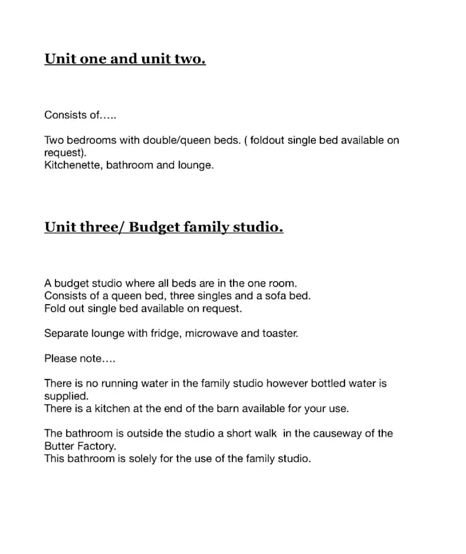 The Old Butter Factory at Springhurst Estate