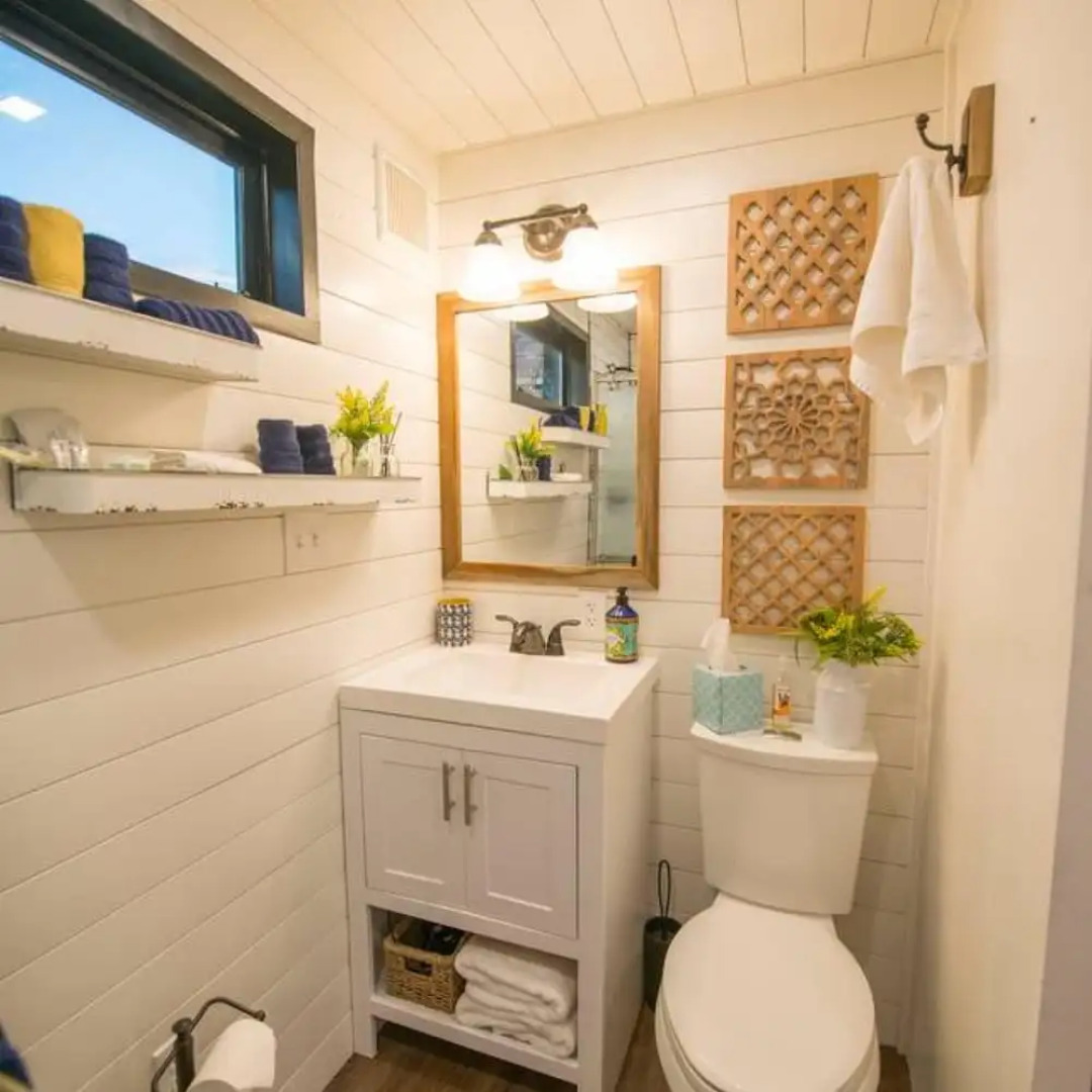Yellow Blue Elegant Container Tiny House