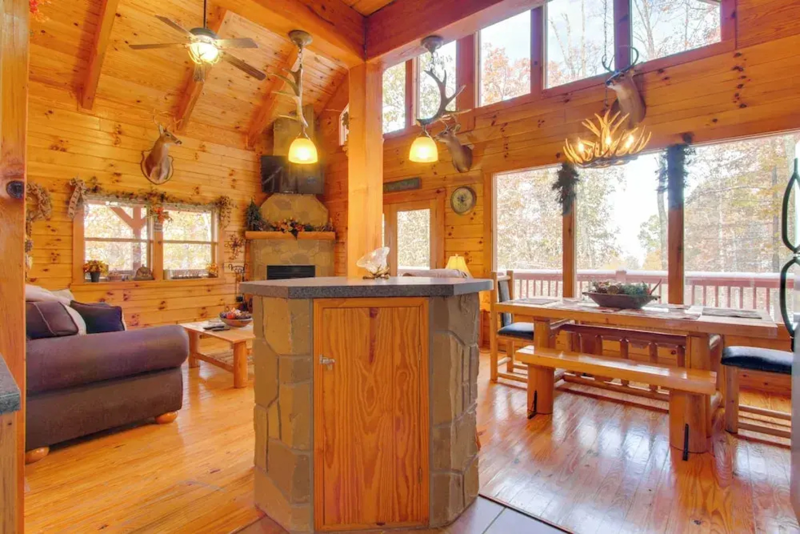 Secluded Smoky Mountain Cabin w/ Wraparound Deck!