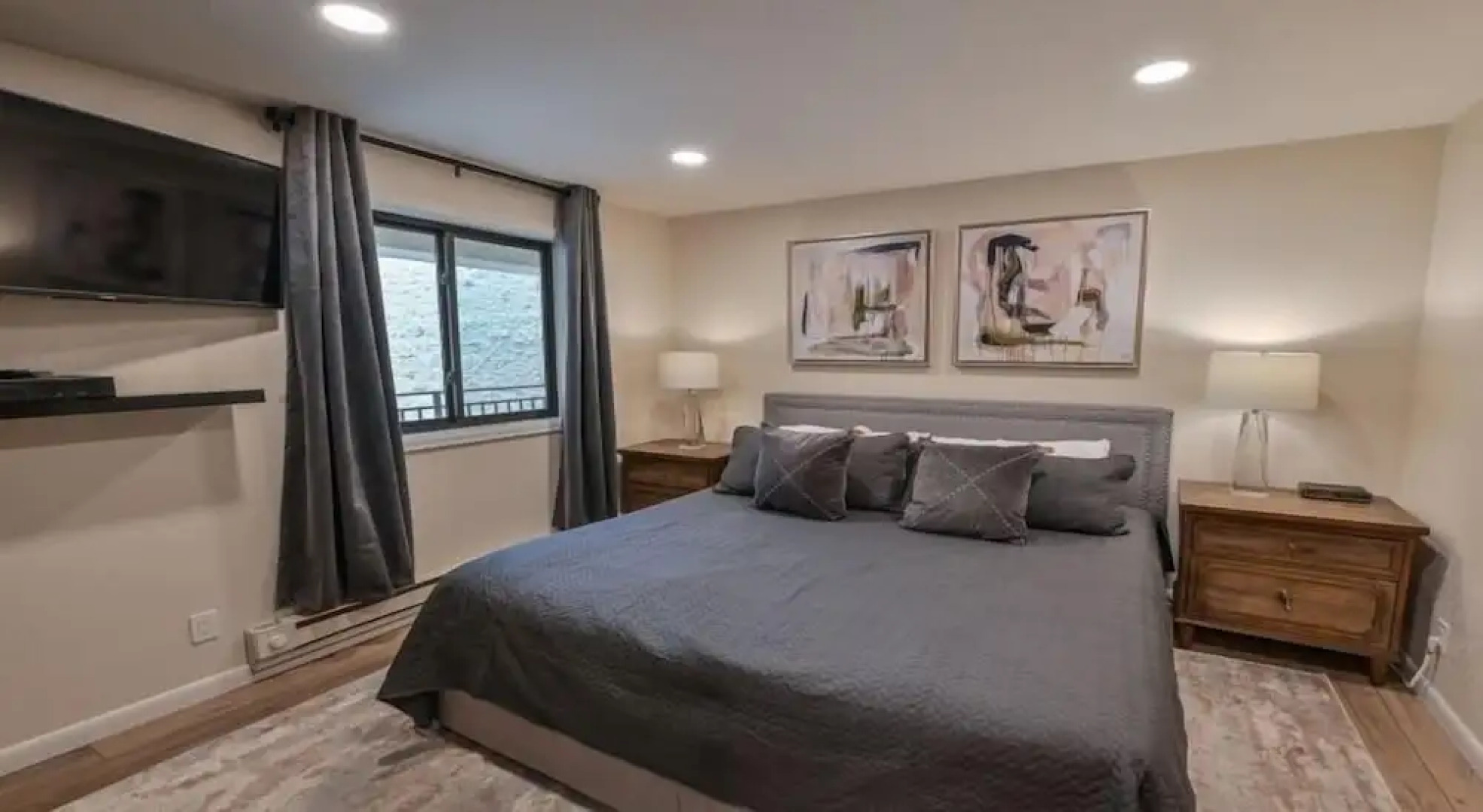 2 Br  With Huge, Sectional Couch 2 Bedroom Condo - No Cleaning Fee! by RedAwning