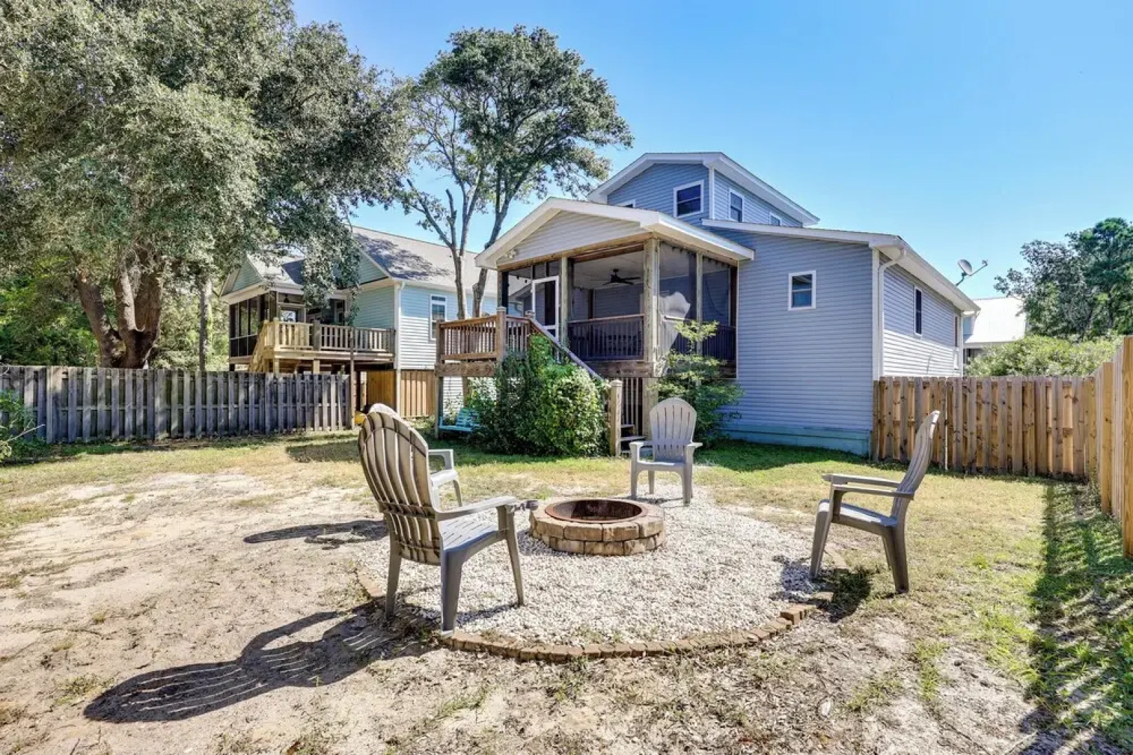 Fenced Yard, 1 Mi to Beach: Oak Island Family Home