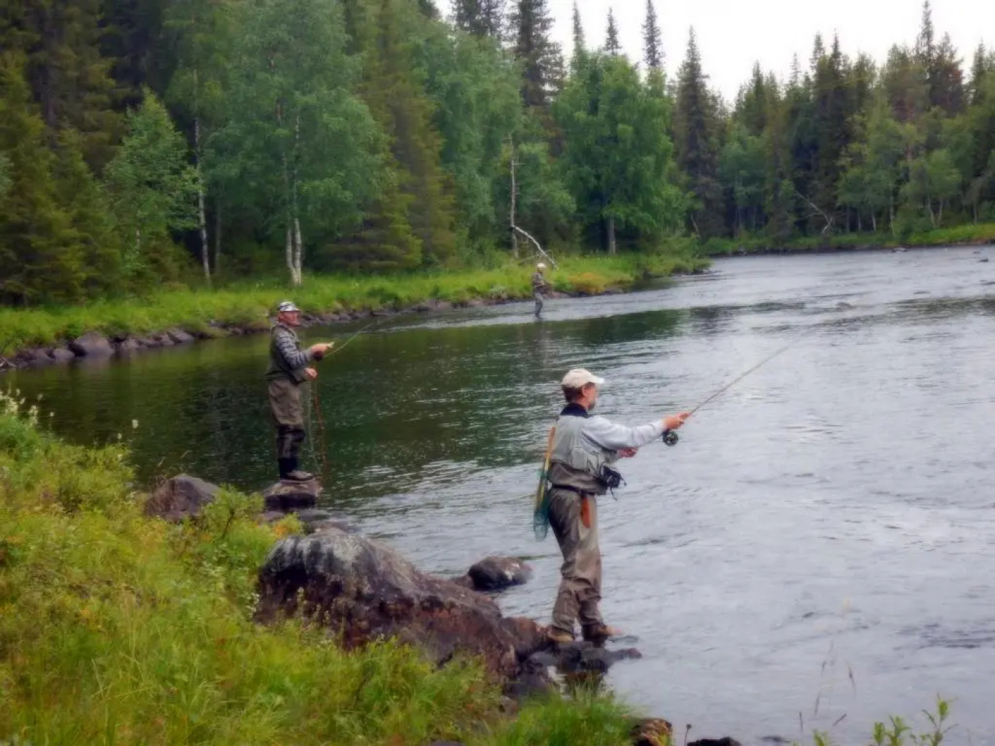 Cottage On Wild River In Lapland/Sweden