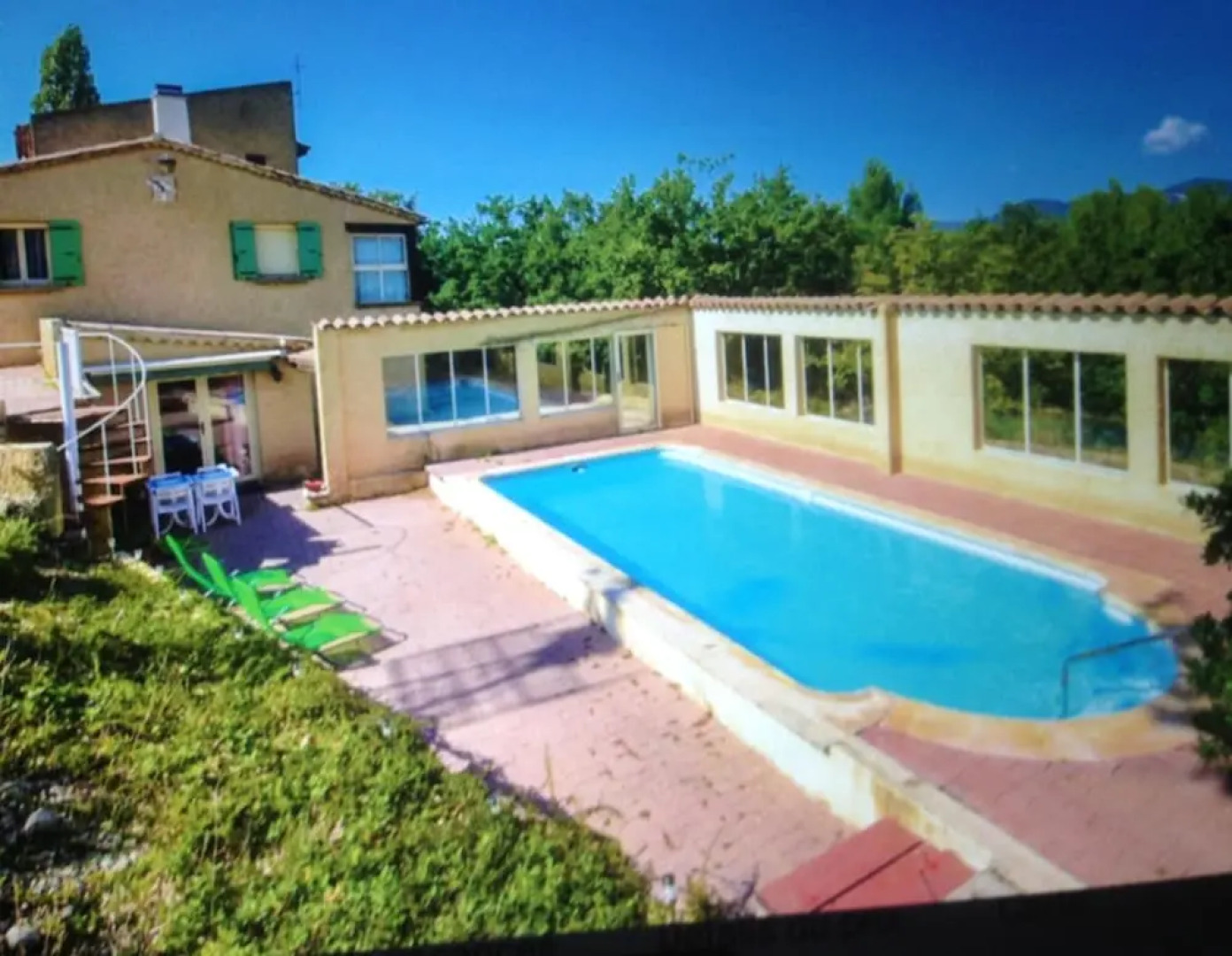 Villa with 3 Bedrooms in Mollans-Sur-Ouvèze, with Wonderful Mountain View, Private Pool, Enclosed Garden