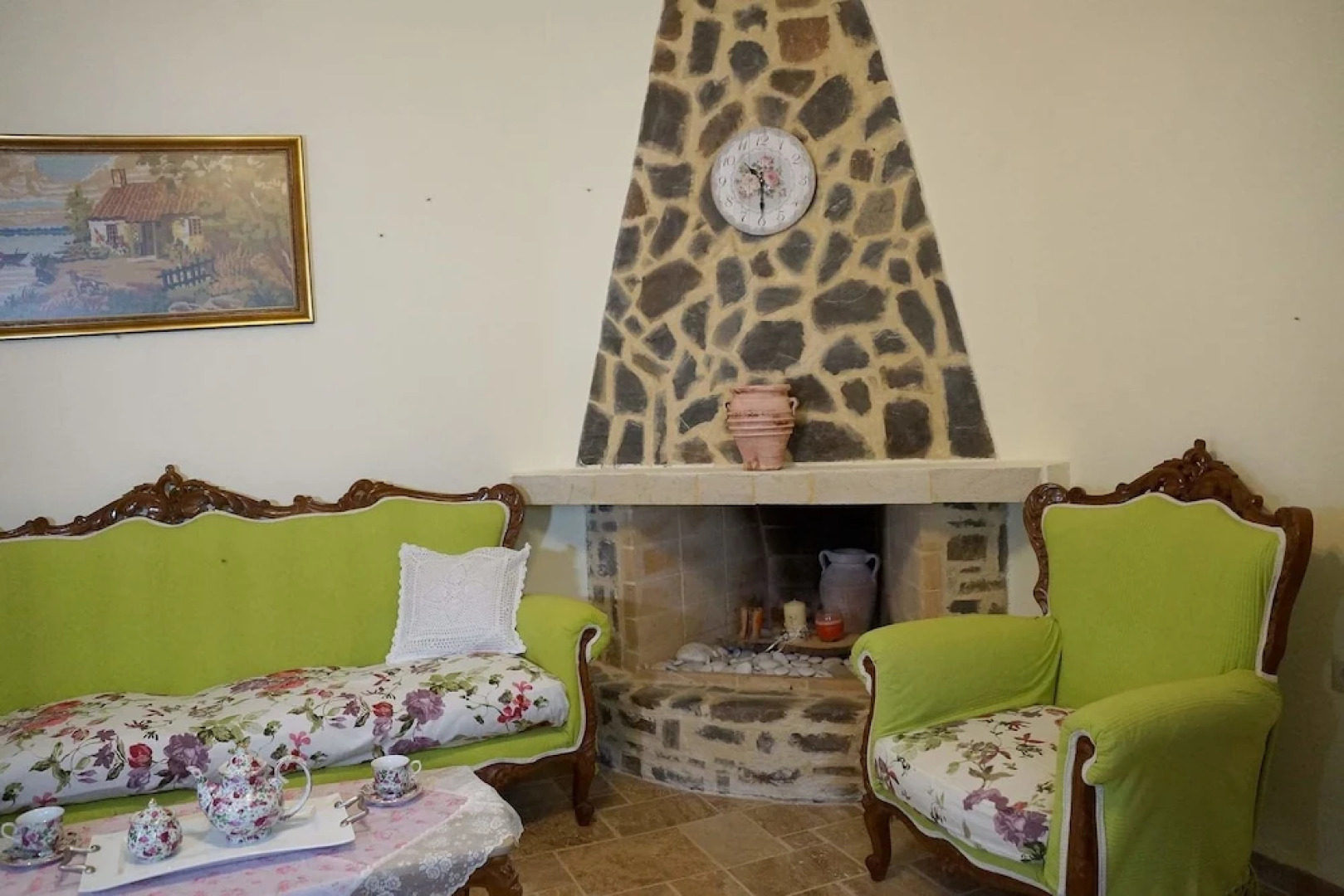 Traditional stone house by the sea...