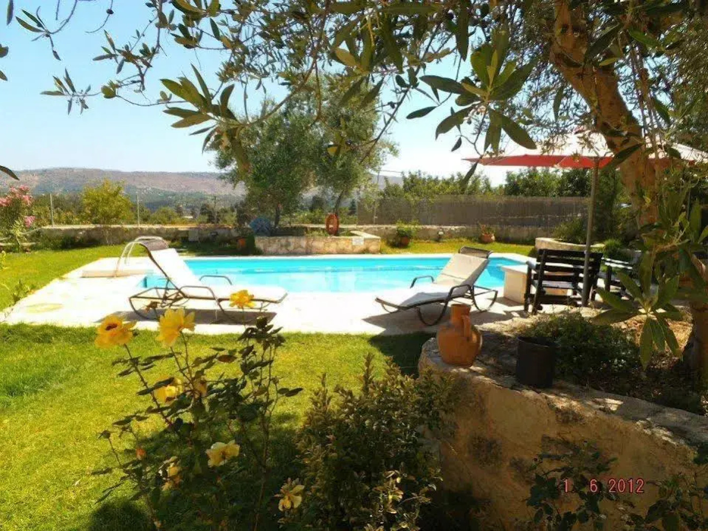 Villa Aloni-traditional Stone Villa With Nice View,pool and Garden