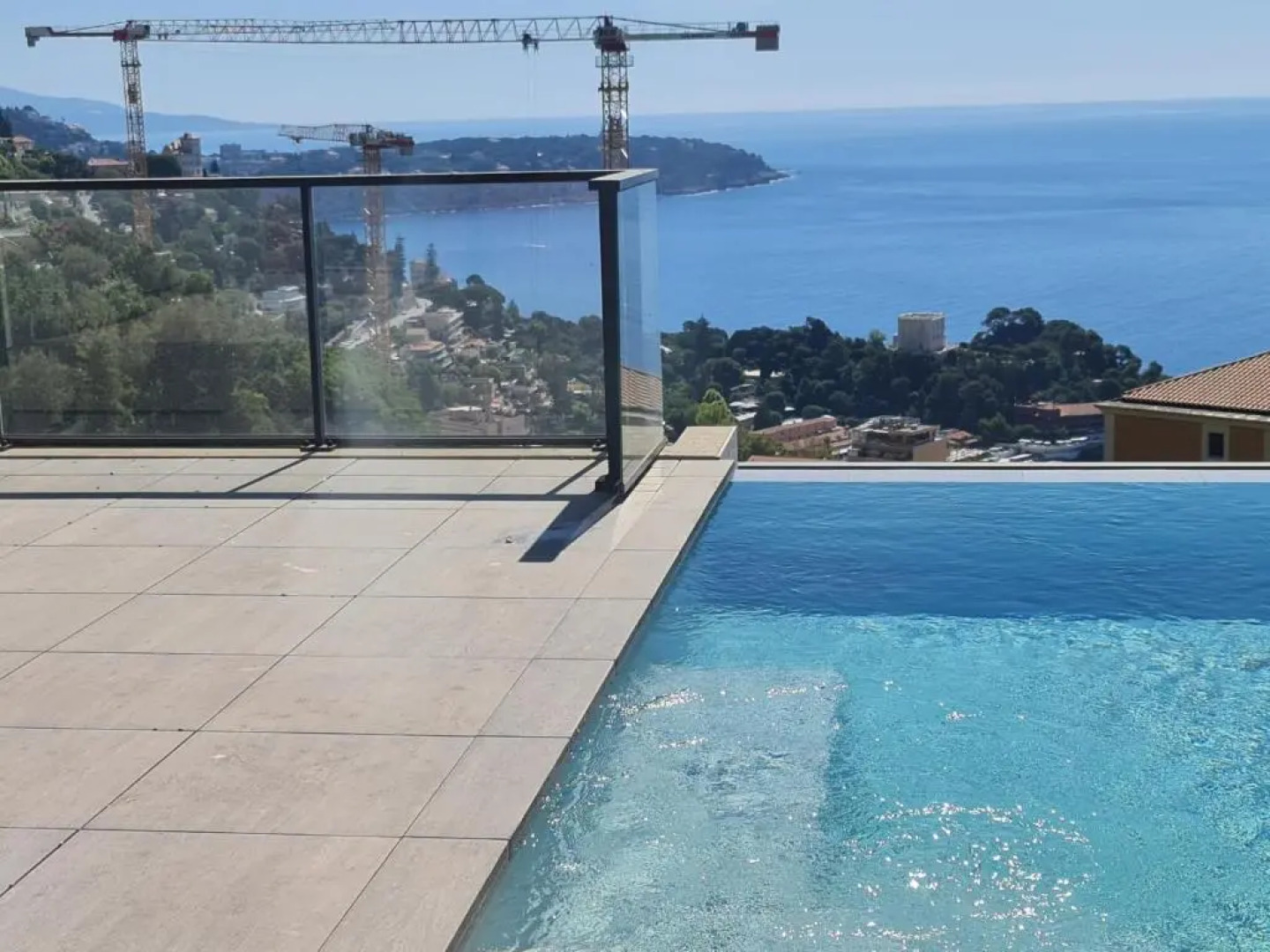 Monaco view, pool, garage, 100 m2 terrace